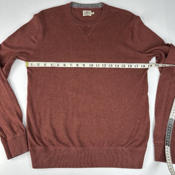 Fatherly Women's Brown Crewneck Cashmere Cotton Long Sleeve Knit Sweater S/C36.9 - Picture 11 of 13